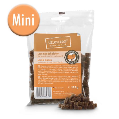 CHEWIES Leckerli MINI-LAMMKNÖCHELCHEN für Hunde 125g