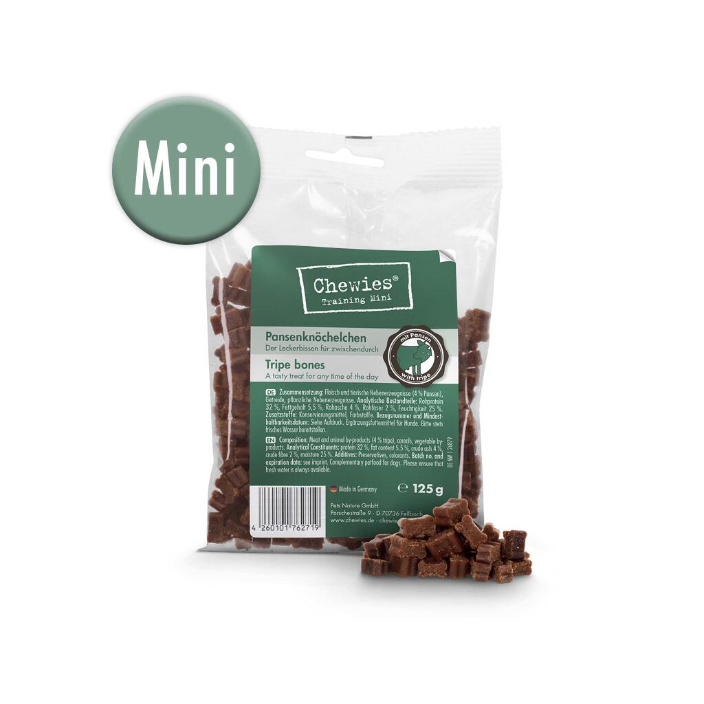 CHEWIES Leckerli MINI-PANSENKNÖCHELCHEN für Hunde 125g