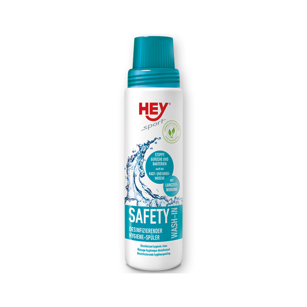 HEY SPORT Leder & Textilpflege SAFETY WASH-IN für Textilien 250ml