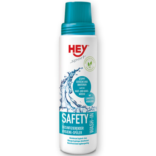 HEY SPORT Leder & Textilpflege SAFETY WASH-IN für Textilien 250ml