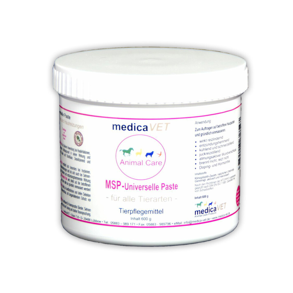 MEDICA-VET Hautpflege MSP-UNIVERSELLE PASTE für Pferde 600g