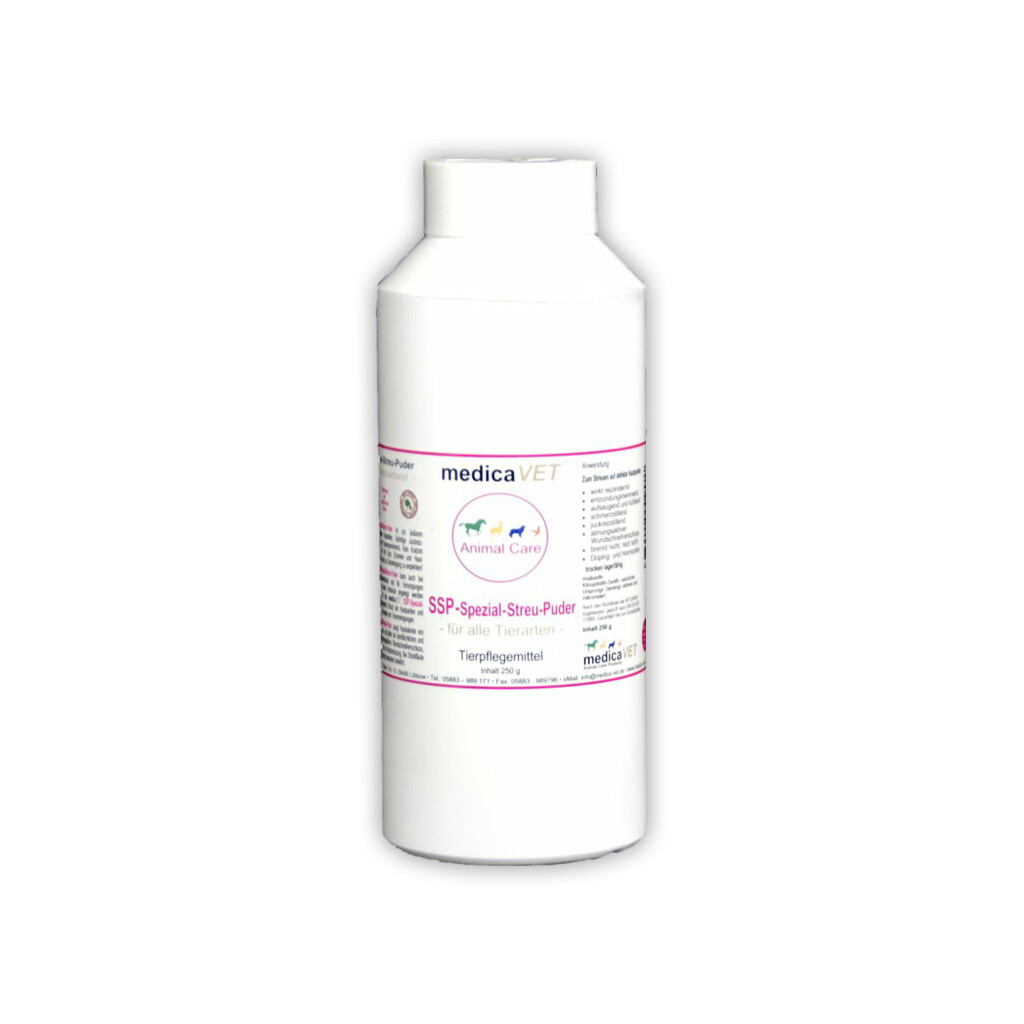 MEDICA-VET Hautpflege SSP SPEZIAL-STREU-PUDER für Pferde 250g