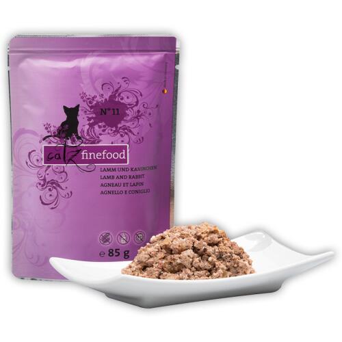CATZ FINEFOOD Nassfutter NO.11 LAMM UND KANINCHEN für Katzen