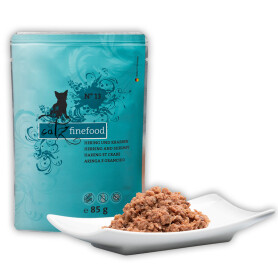 CATZ FINEFOOD Nassfutter NO.13 HERING UND SHRIMPS...