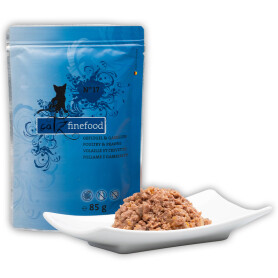 CATZ FINEFOOD Nassfutter NO.17 GEFLÜGEL UND GARNELEN...