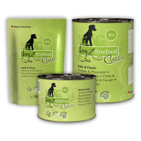 DOGZ FINEFOOD Nassfutter No.4 HUHN UND FASAN für...