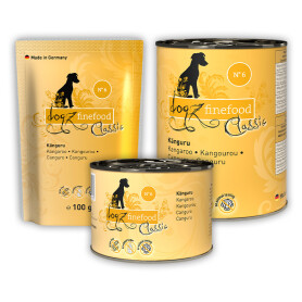 DOGZ FINEFOOD Nassfutter No.6 KÄNGURU für...
