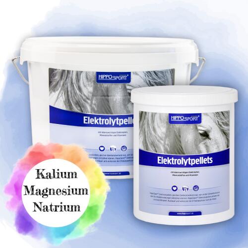 HIPPOSPORT Ergänzungsfutter ELEKTROLYT PELLETS für Pferde
