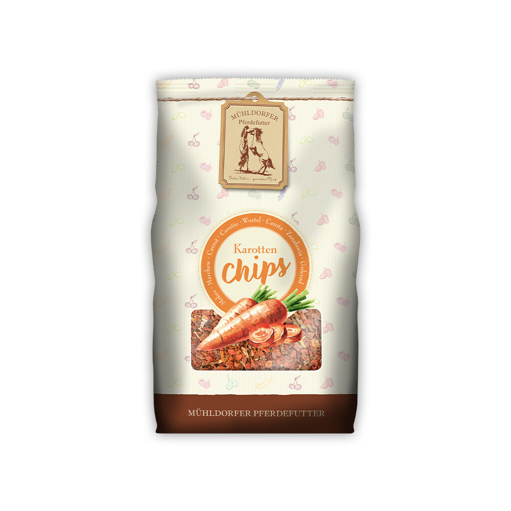 MÜHLDORFER Ergänzungsfutter KAROTTEN-CHIPS für Pferde 3,5kg