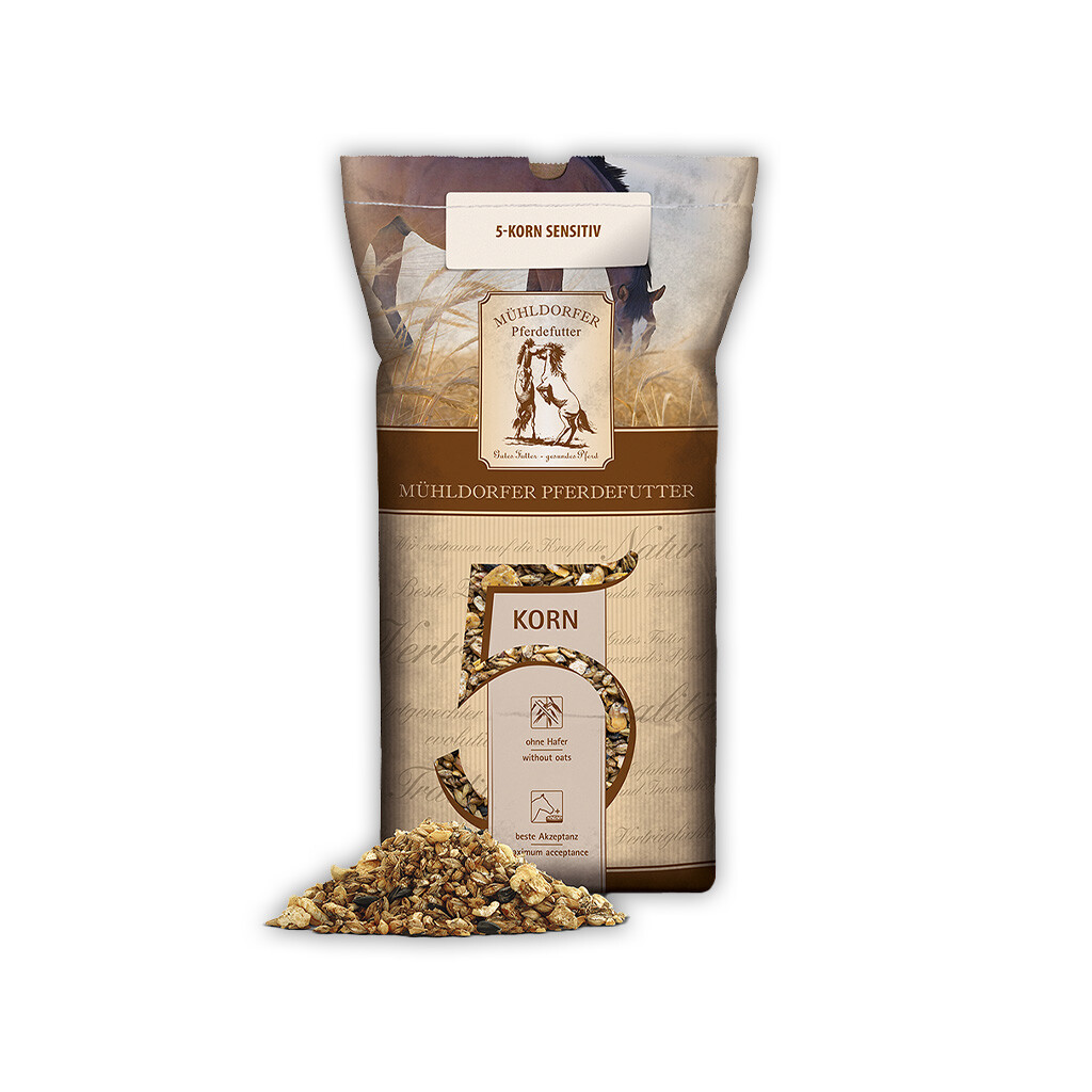 MÜHLDORFER Futter 5 KORN PLUS SENSITIV für Pferde 20kg