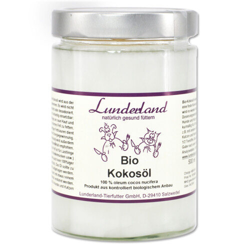 LUNDERLAND Ergänzungsfutter BIO KOKOSÖL für Hunde* 200ml