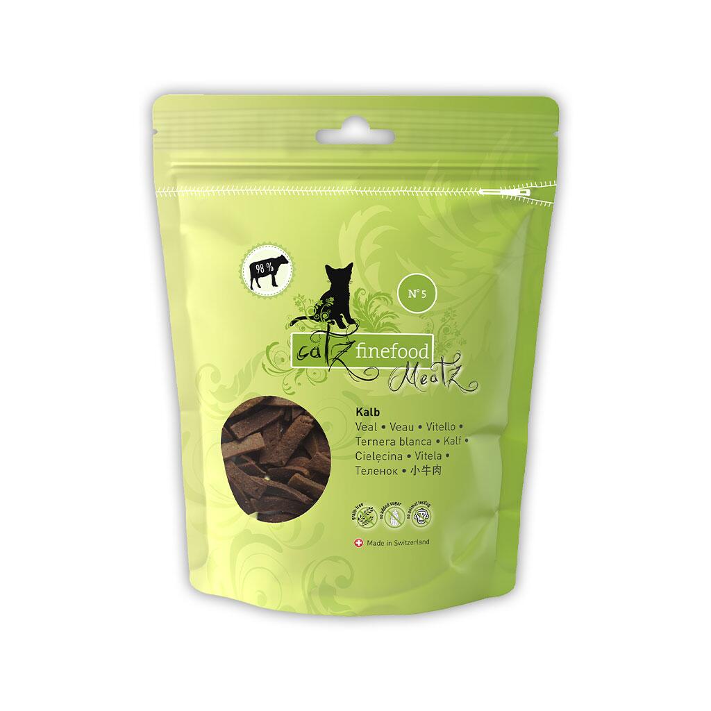 CATZ FINEFOOD Leckerli MEATZ NO. 5 KALB für Katzen 45g