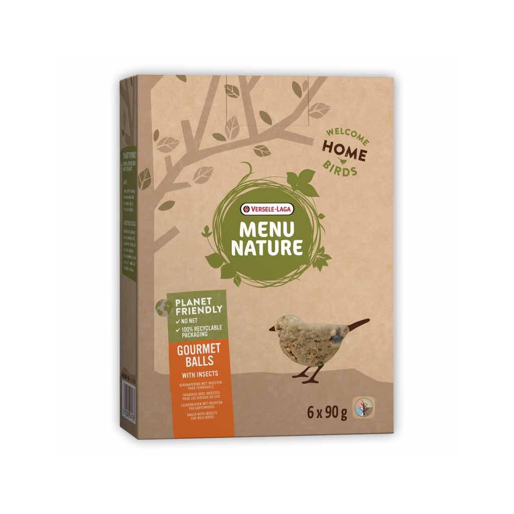 MENU NATURE Futter MEISENKNÖDEL MIT INSEKTEN für Vögel 6x90g
