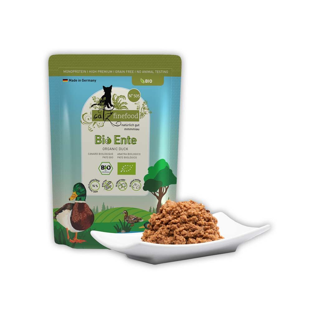 CATZ FINEFOOD BIO Nassfutter NO. 505 BIO ENTE für Katzen*