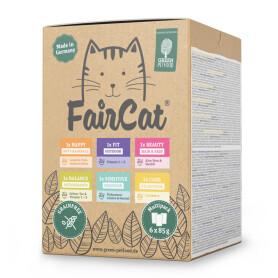 FAIRCAT Nassfutter MULTI PACK für Katzen 6x85g