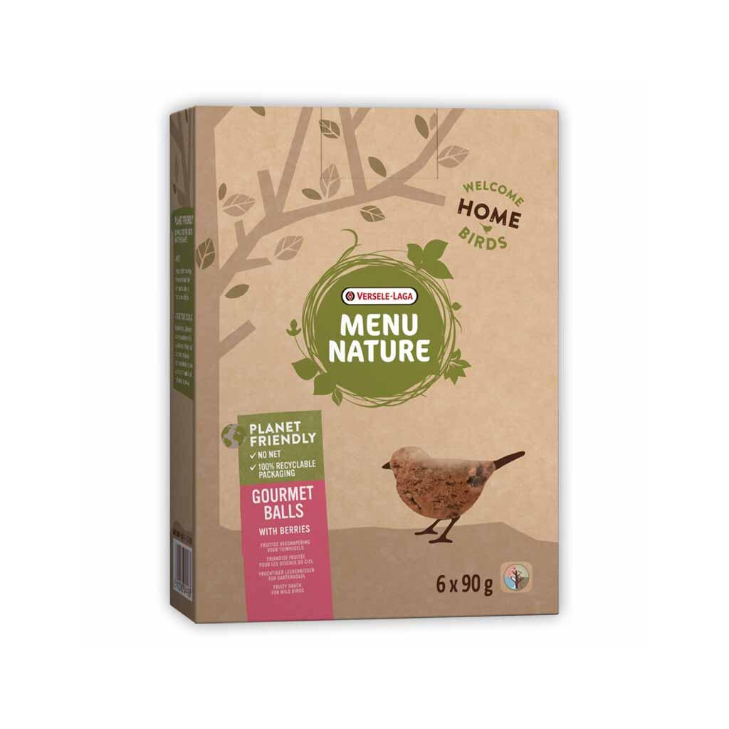 MENU NATURE Futter MEISENKNÖDEL MIT BEEREN für Vögel 6x90g