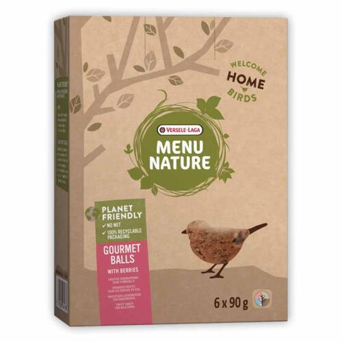 MENU NATURE Futter MEISENKNÖDEL MIT BEEREN für Vögel 6x90g