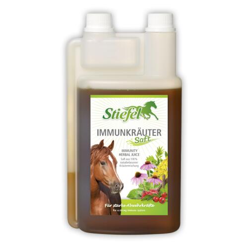 STIEFEL Ergänzungsfutter IMMUNKRÄUTERSAFT für Pferde 1l