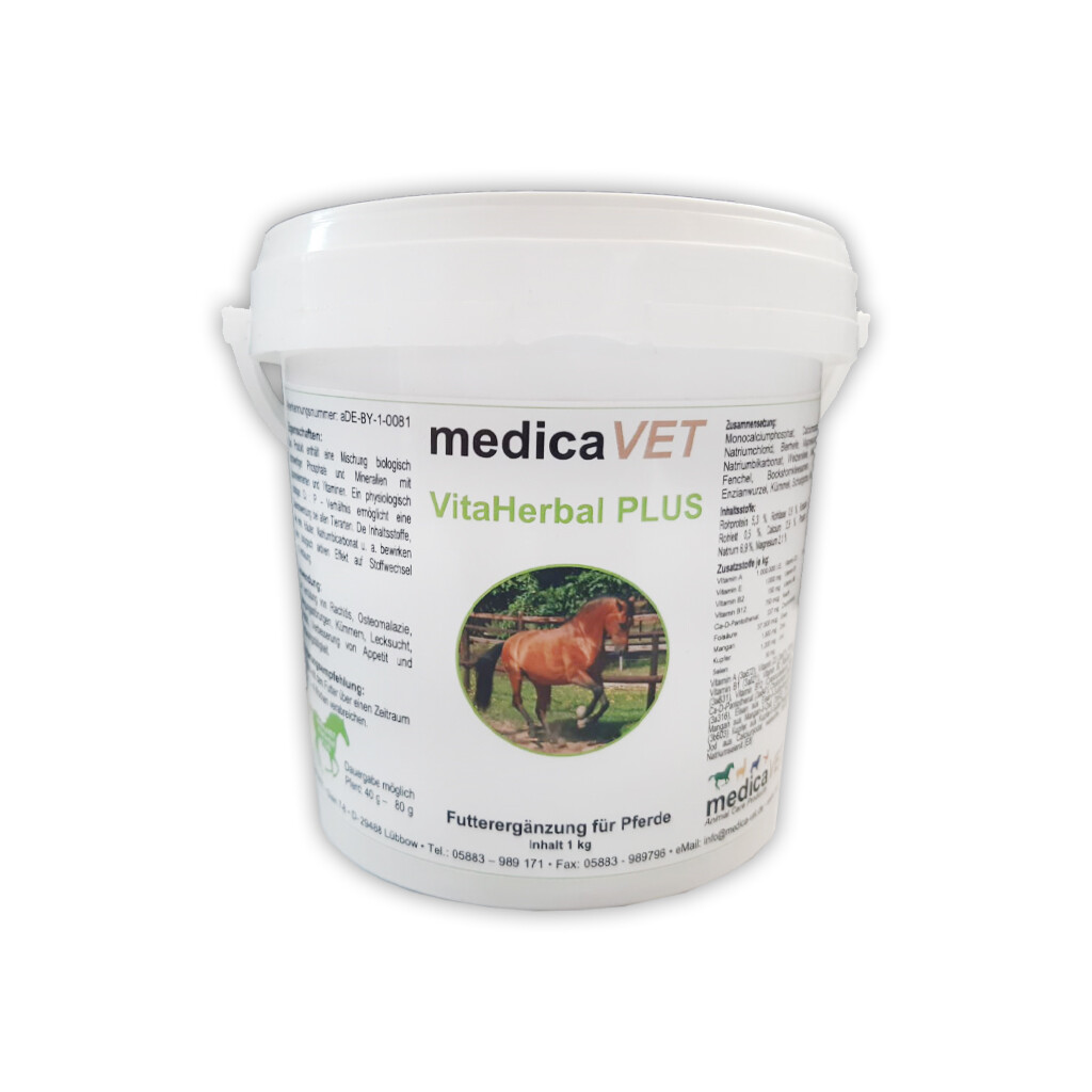 MEDICA-VET Ergänzungsfutter VITAHERBAL PLUS für Pferde 1kg