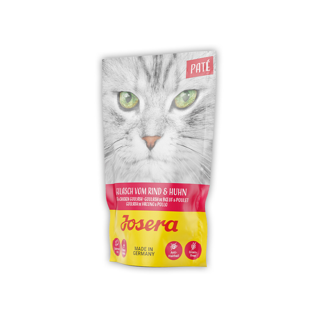 JOSERA Nassfutter PATE GULASCH VOM RIND & HUHN für Katzen