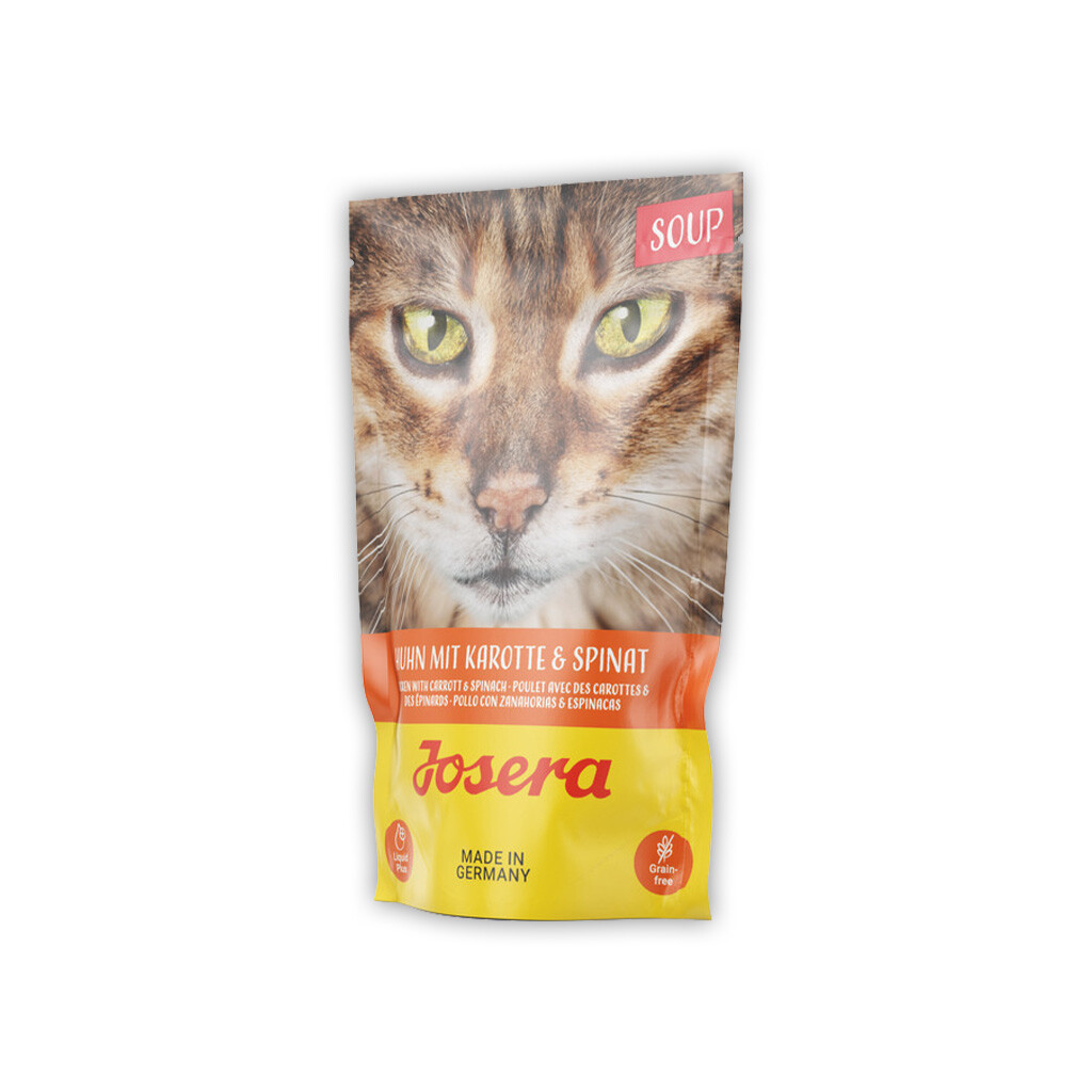 JOSERA Nassfutter SOUP HUHN MIT KAROTTE & SPINAT für Katzen