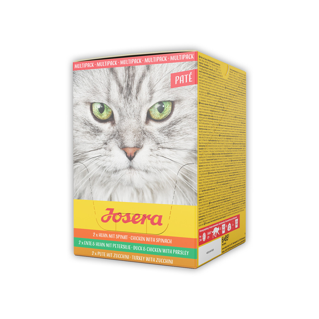 JOSERA Nassfutter PATE MULTIPACK für Katzen 6x85g