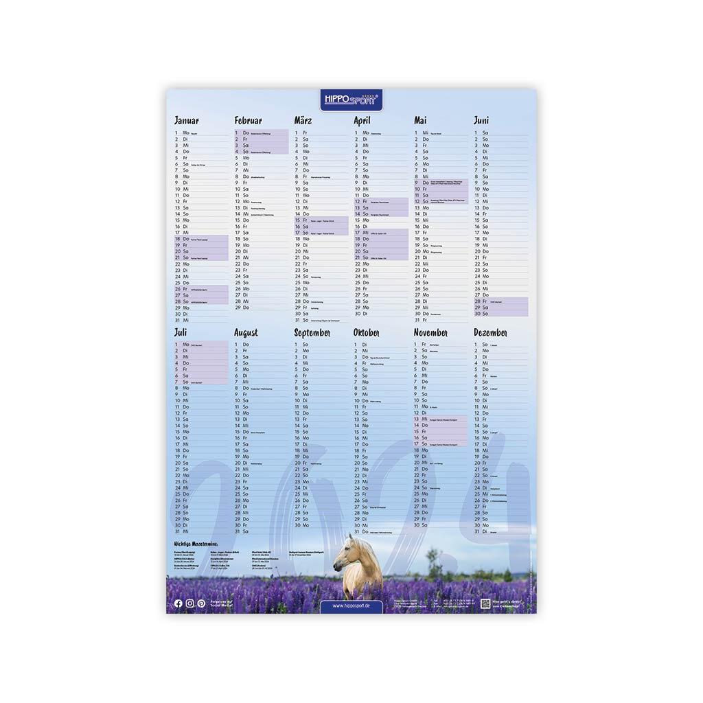 HIPPOSPORT Zubehör WANDKALENDER XXL 2024