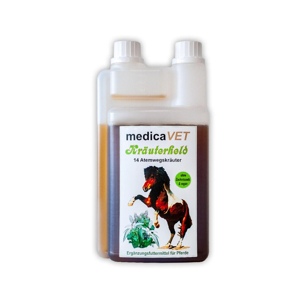MEDICA-VET Ergänzungsfutter KRÄUTERHELD für Pferde 1l