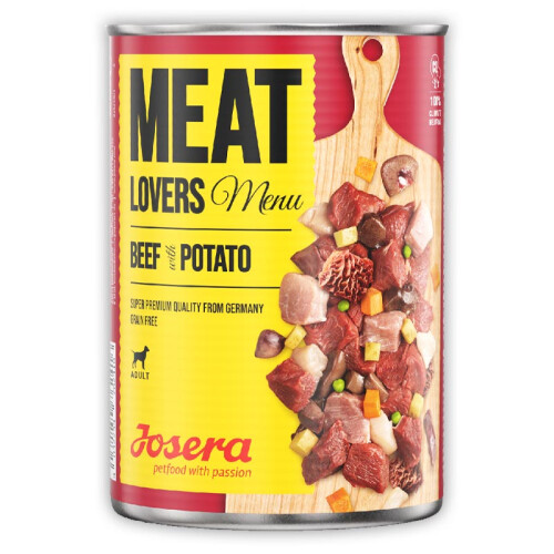 JOSERA Nassfutter MEATLOVERS MENU BEEF WITH POTATO für Hunde