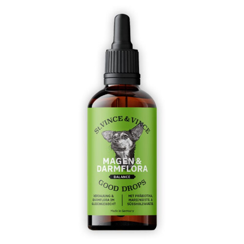 ST. VINCE & VINCE Ergänzungsfutter GOOD DROPS MAGEN & DARMFLORA für Hunde 100ml