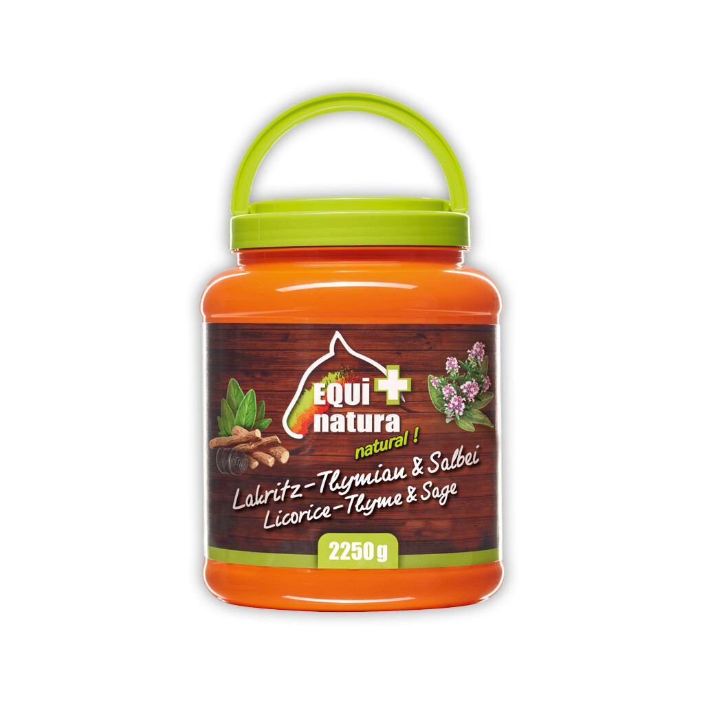 EQUINATURA Leckerli LAKRITZ THYMIAN SALBEI für Pferde 2250g