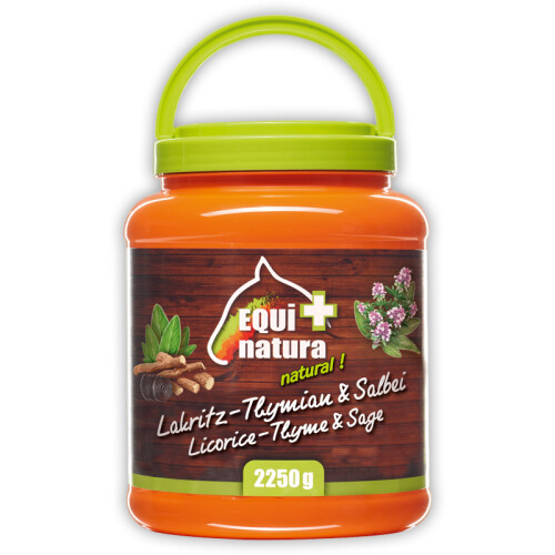 EQUINATURA Leckerli LAKRITZ THYMIAN SALBEI für Pferde 2250g