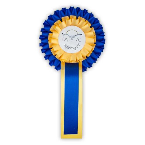 HIPPOSPORT Zubehör SIEGER-SCHLEIFE GLÜCKSGRIFF für Reiter und Pferd