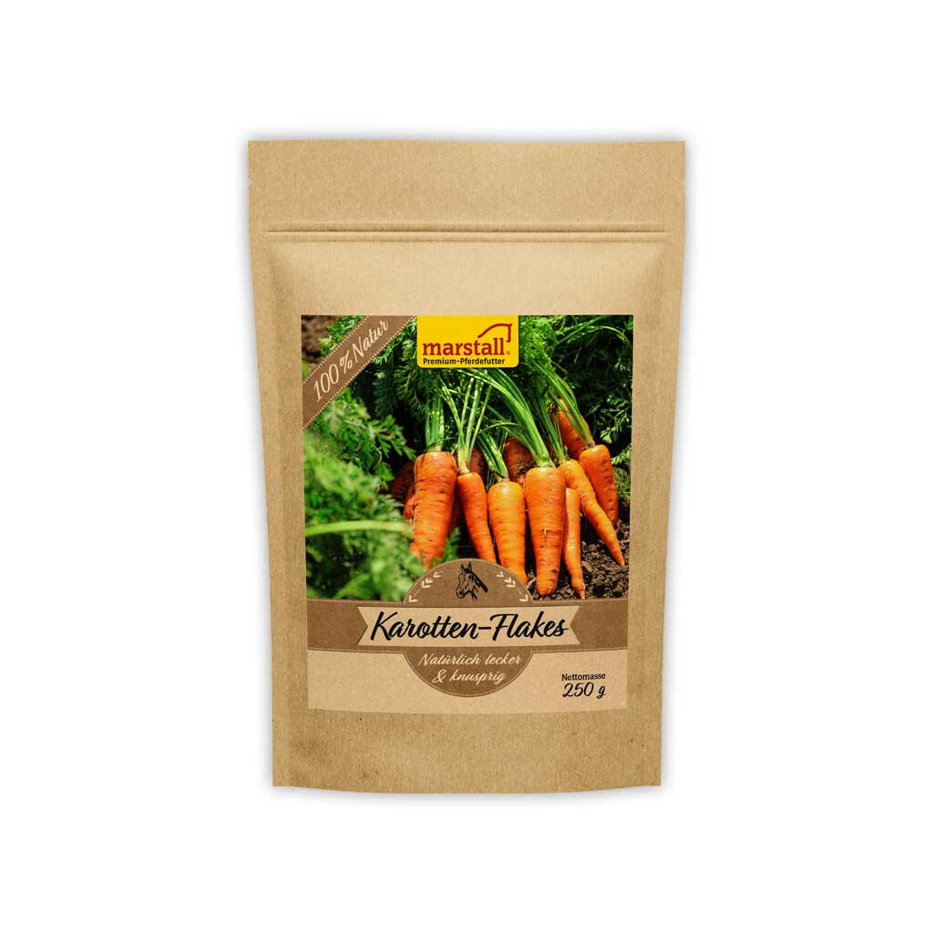 MARSTALL Ergänzungsfutter KAROTTEN-FLAKES für Pferde 250g