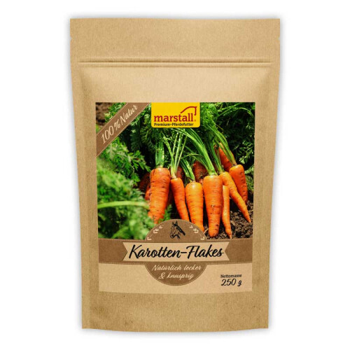 MARSTALL Ergänzungsfutter KAROTTEN-FLAKES für Pferde 250g