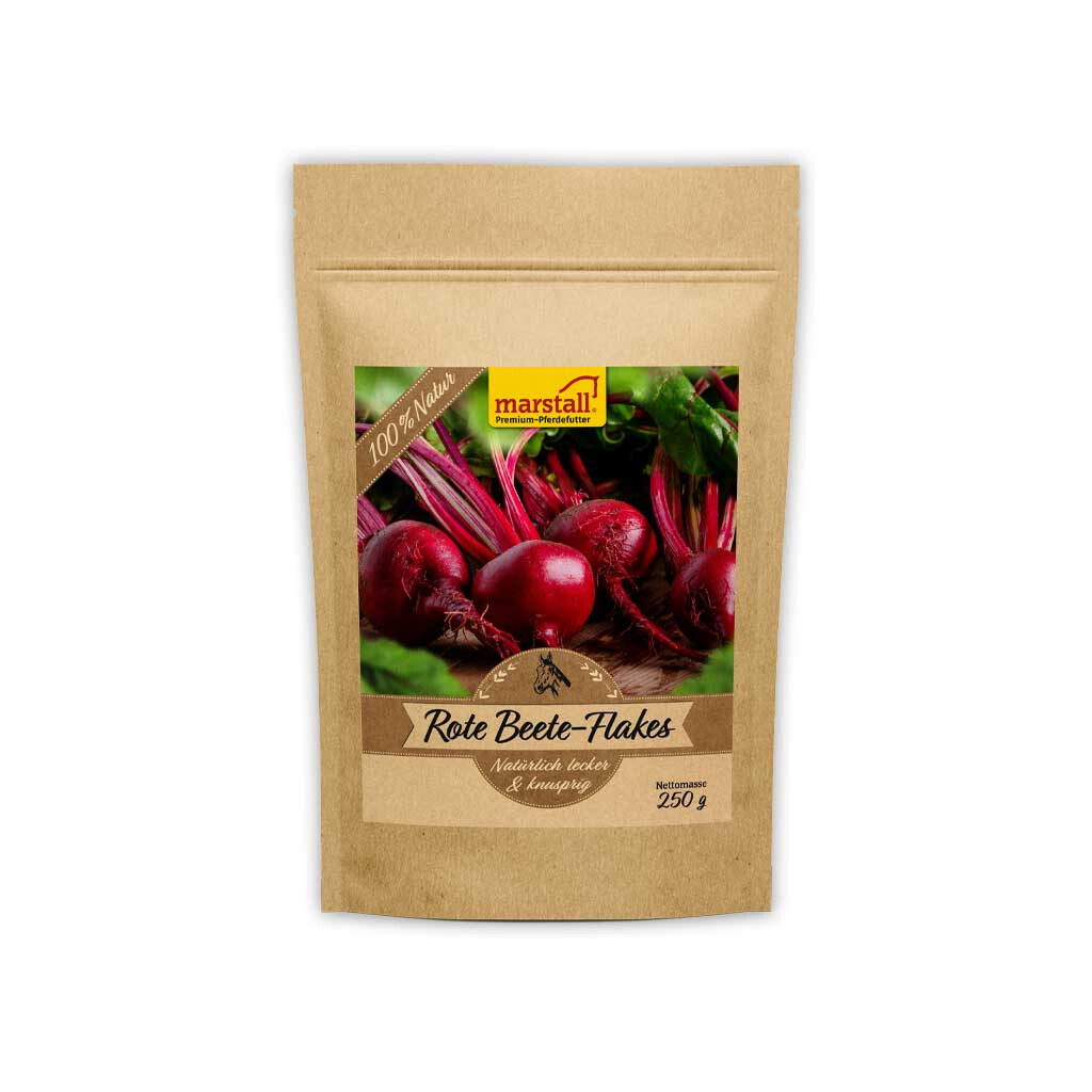 MARSTALL Ergänzungsfutter ROTE BEETE-FLAKES für Pferde 250g