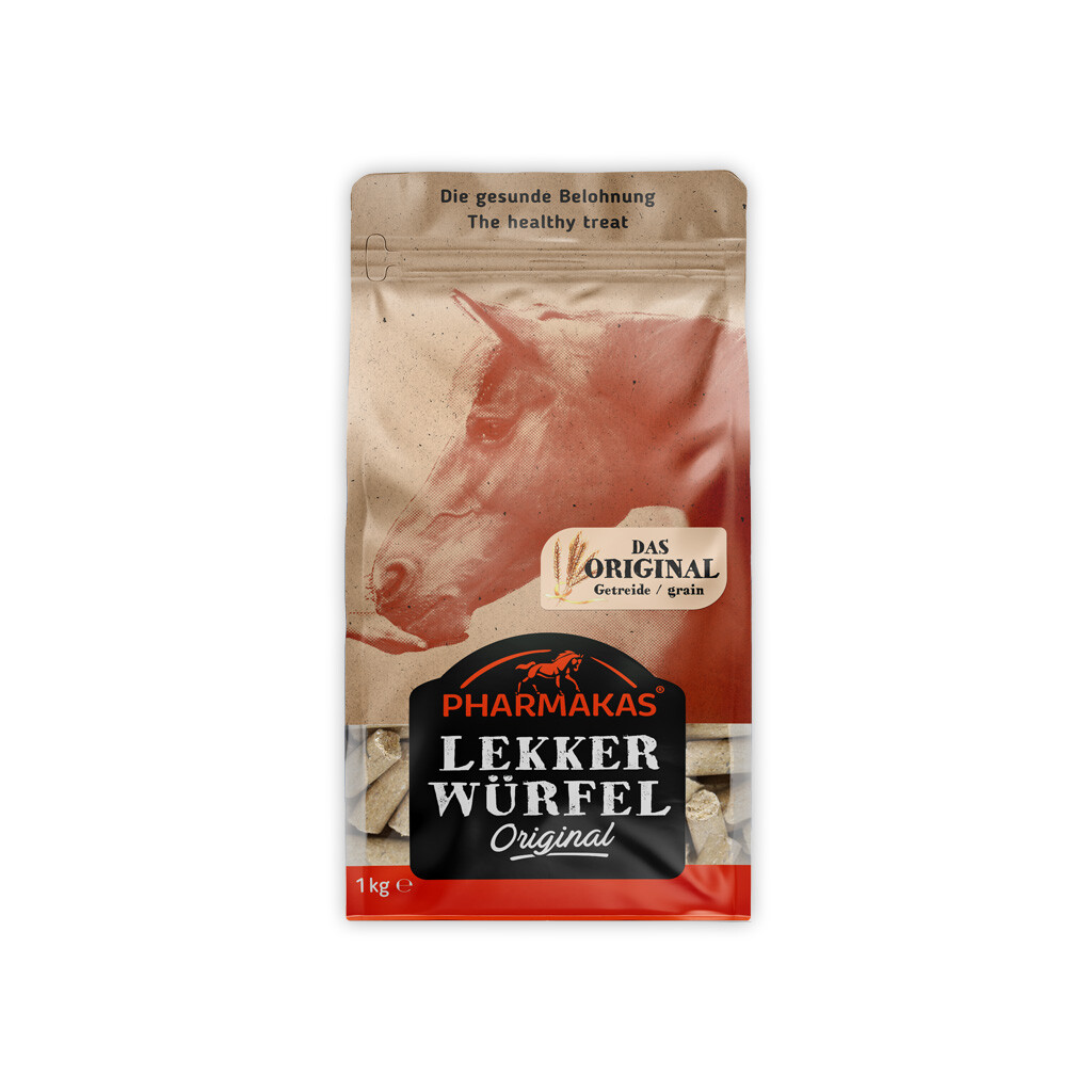 PHARMAKAS Leckerlie LEKKERWÜRFEL ORIGINAL für Pferde