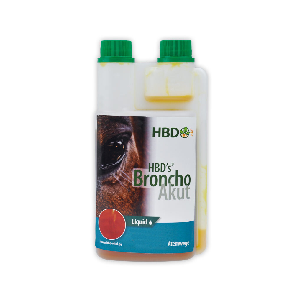 HBDS Ergänzungsfutter BRONCHOAKUT für Pferde 500ml